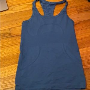 Size 4 Lululemon racerback tank in blue